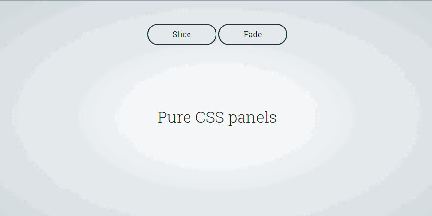 Pure CSS Panels Transition Animation – CodeMyUI