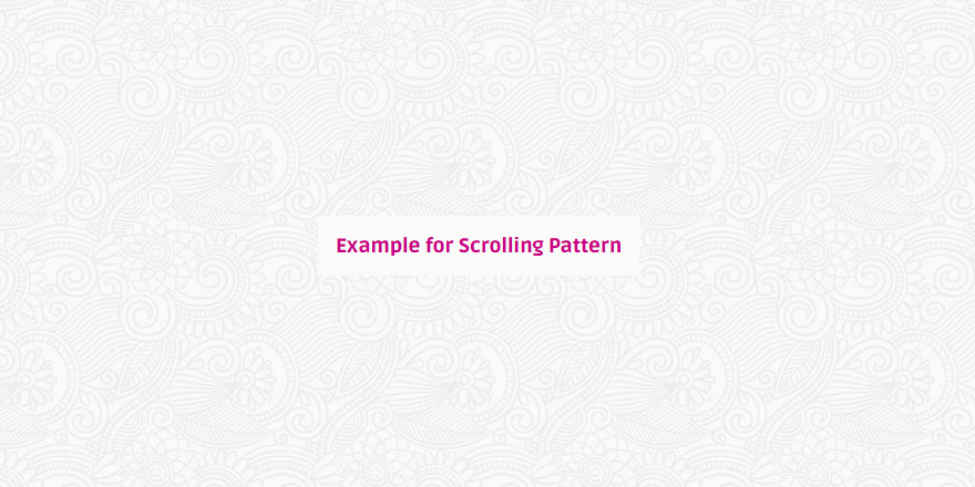 Scrolling Background Pattern – CodeMyUI