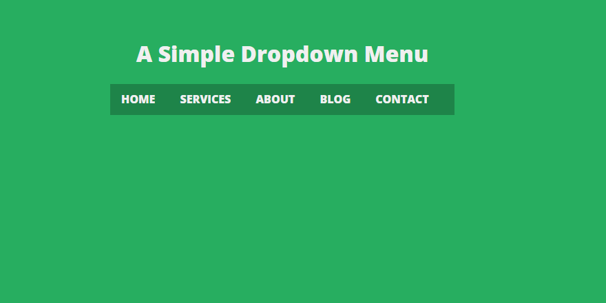 Css Only Simple Drop Down Navigation Menu Codemyui